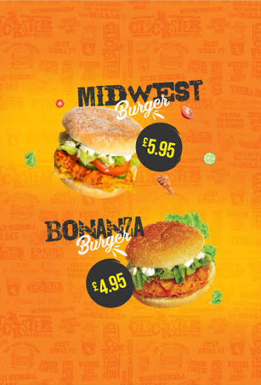 Midwest and Bonanza burger promotion.