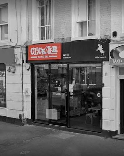 The Cluckster shopfront.